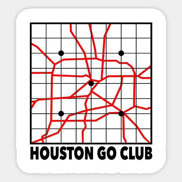 Full Color Small Logo Sticker by Houston Go Club